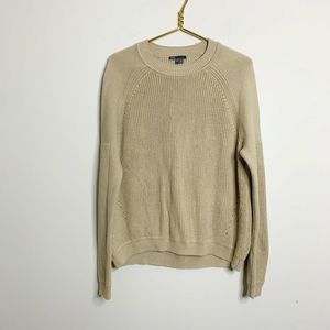 Vince long Sleeve Sweater Beige 100% Cotton